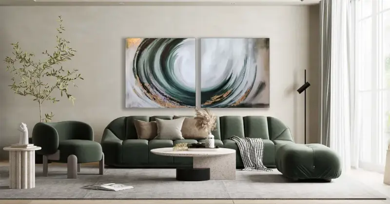 abstrakcyjny obraz do salonu